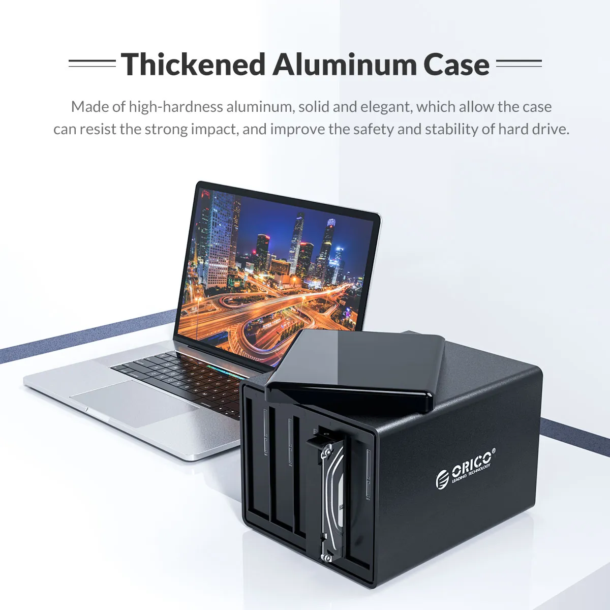 ORICO 3.5'' Type-C external hard disk box SATA3.case hard disk storage cabinet Aluminum 5Gbps 80TB HDD Enclosure Pc cabinet