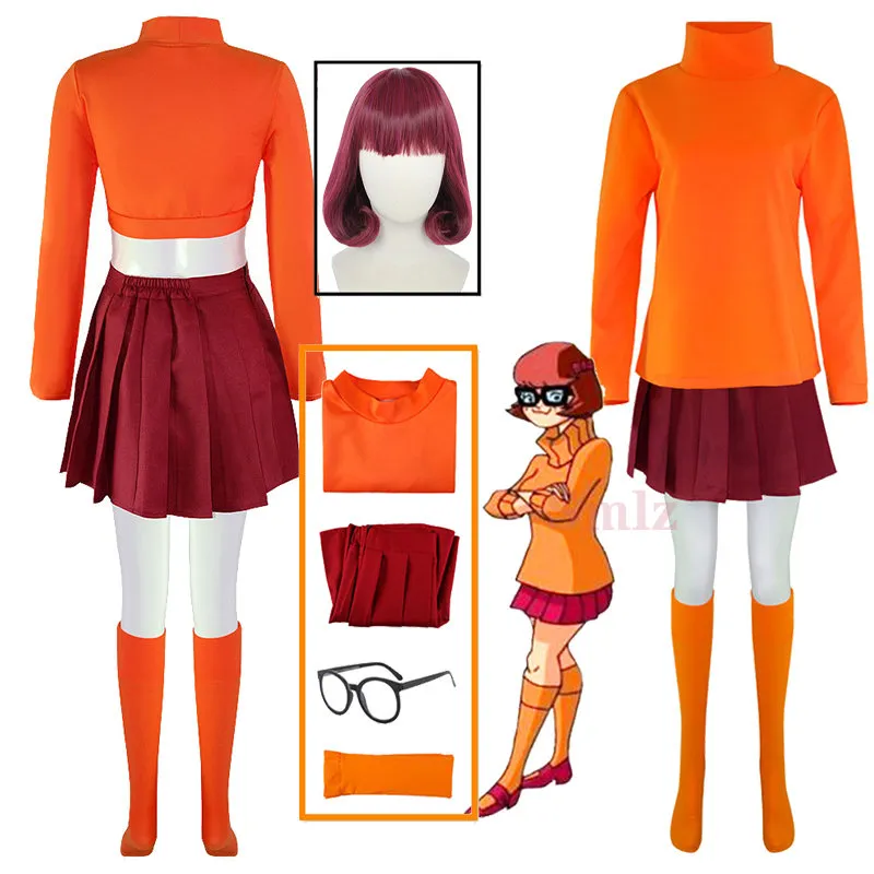 velma orange dress Amazon.com: Adult Velma Costume Scooby Doo Costume for Women