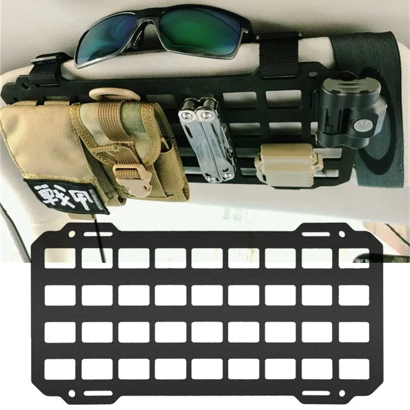 Tactical MOLLE Visor Panel – Car Visor Cover Organizer Pouch Storage Holder