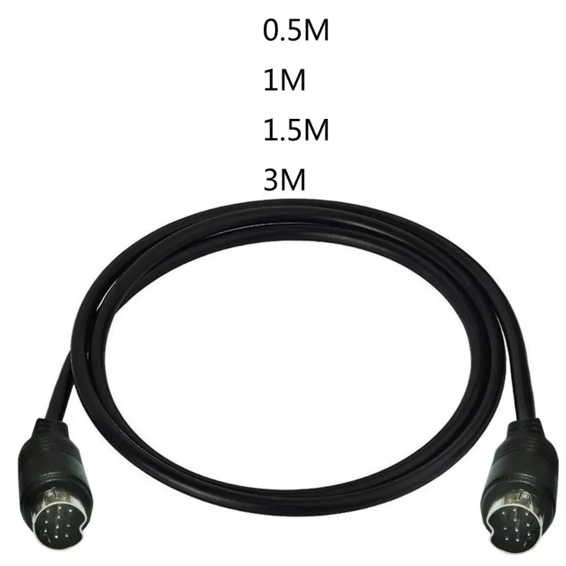 Câble S-Video System-S DIN 3 Broches Mâle Vers Mâle Noir 5m - Connexion Vidéo Stable
