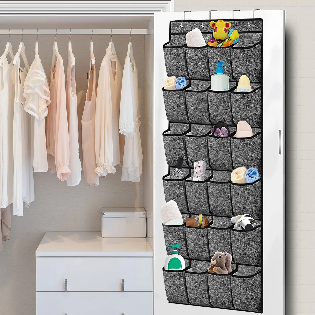 Over The Door Shoe Organizers 40 Mesh Pockets Hanging Shoe Organizer Shoe  Rack For Closet Entryway Bedroom Bathroom Pantry Shoe Holder, Men Sneakers 