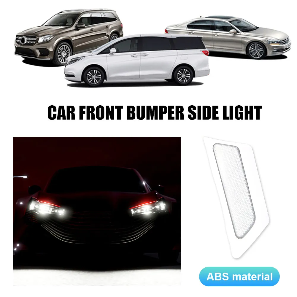 FSFY Black Side Marker Lights For Audi A4 B9 & S4 B9 2017-2019 - Front Bumper Reflector Replacement, Pair - View #7