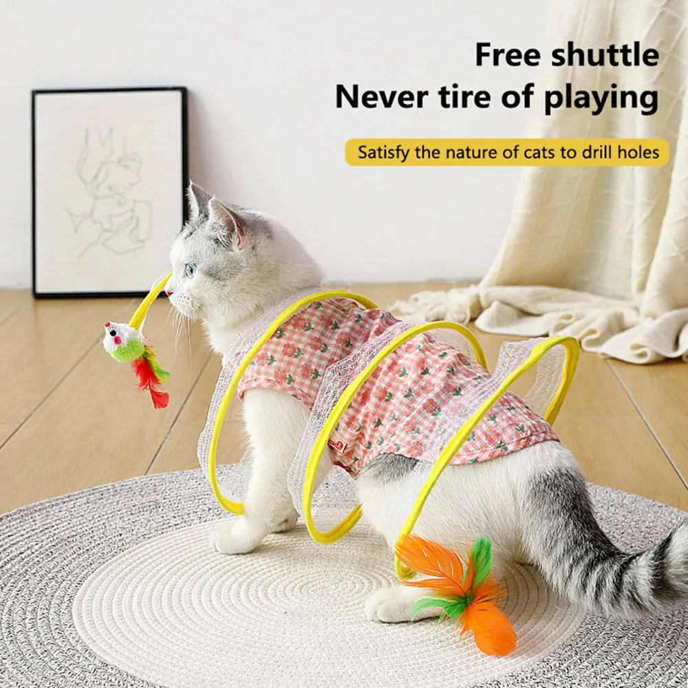 Cat Tunnel Outdoor Pet Supplies New Suede Straight Channel Cat - Main Image