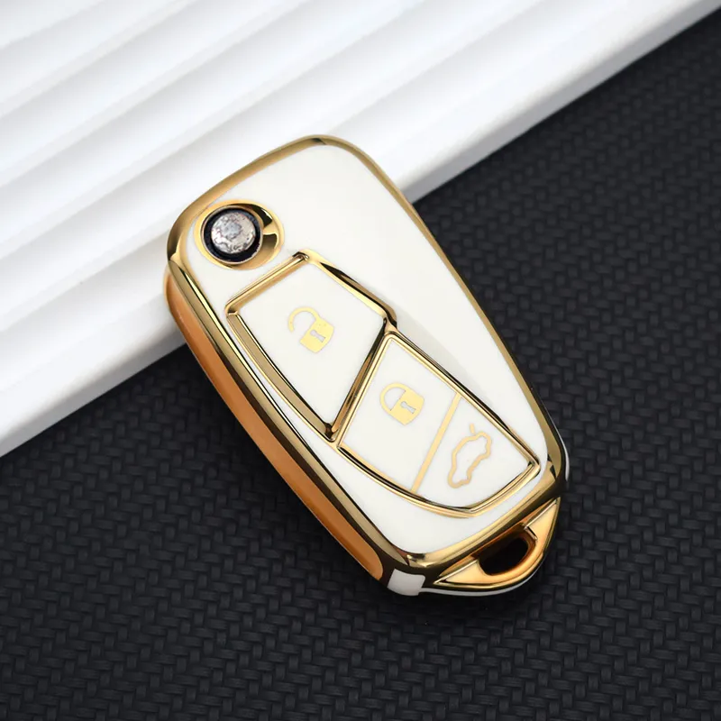 Remote control plip 3 buttons Fiat 500, Punto, Panda key shell rou