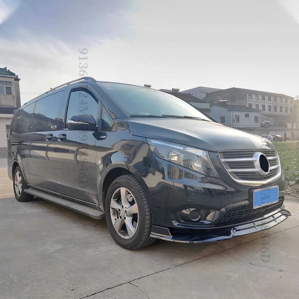 Barras De Techo Air-1 Mercedes-Benz Vito W447 2015 2016 2017 2018 2019 2020 2021 2022 2023 2024 Rieles Elevados Negro TURTLE