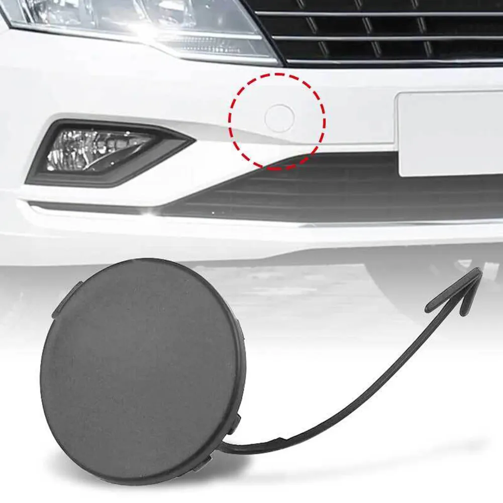 thumbnail image 2 of ALLGOOD Black Front Bumper Tow Hook Cover For Ford Explorer 2011-2015 - OEM Replacement Cap 2 of 12