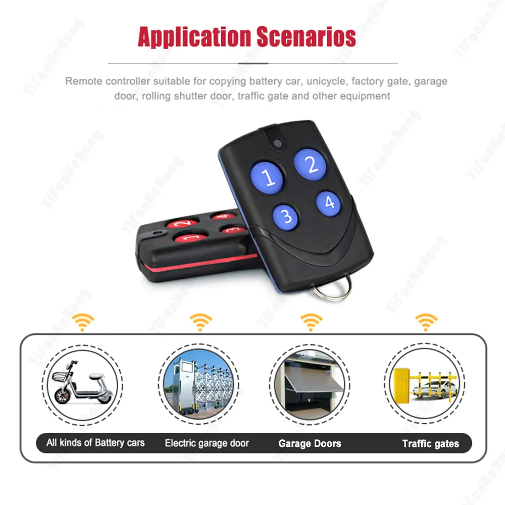 Multi Frequency 4 Keys Remote Control 290 915MHz 315MHz Copy Duplicator ...