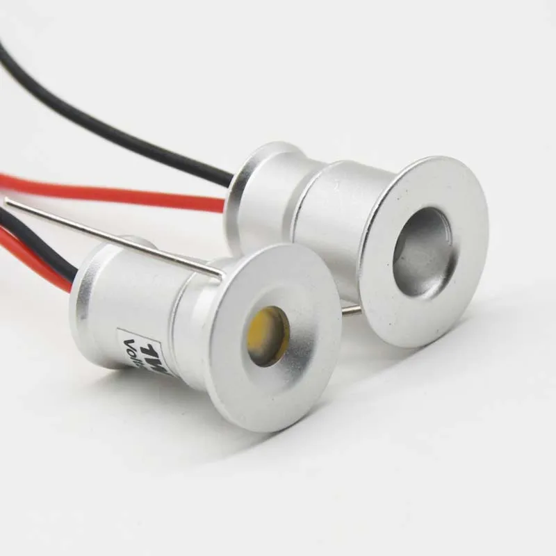 Pack 20 LED Uplighting Intérieur/Exterieur 1W 12V - Mini Spots Encastrés RGB Multicolores 120° Aluminium