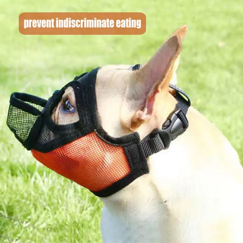 Bulldog French Ying Dou Pet Muzzle Short Mouth Dog Anti-bite Anti-eating Mask_voghion.com