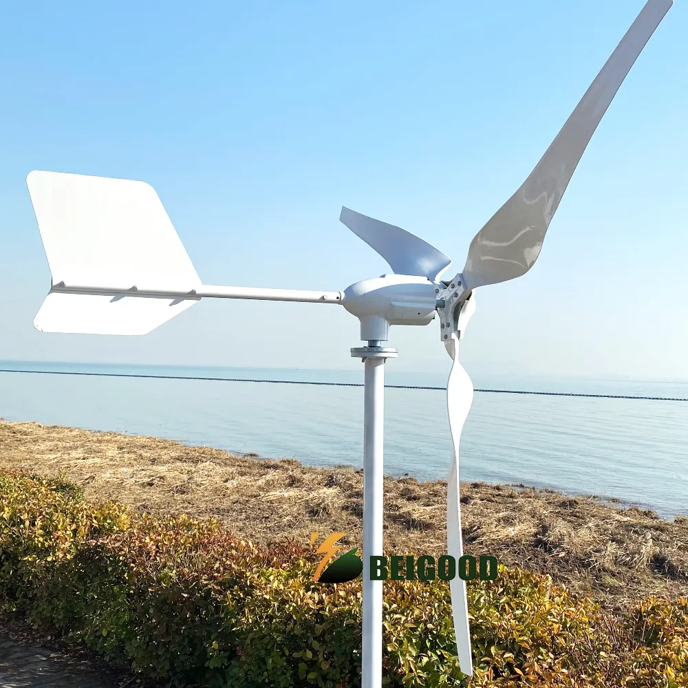 10KW Home Wind Power Turbine Generator 12V 24V 48V 96V Horizontal Axis ...