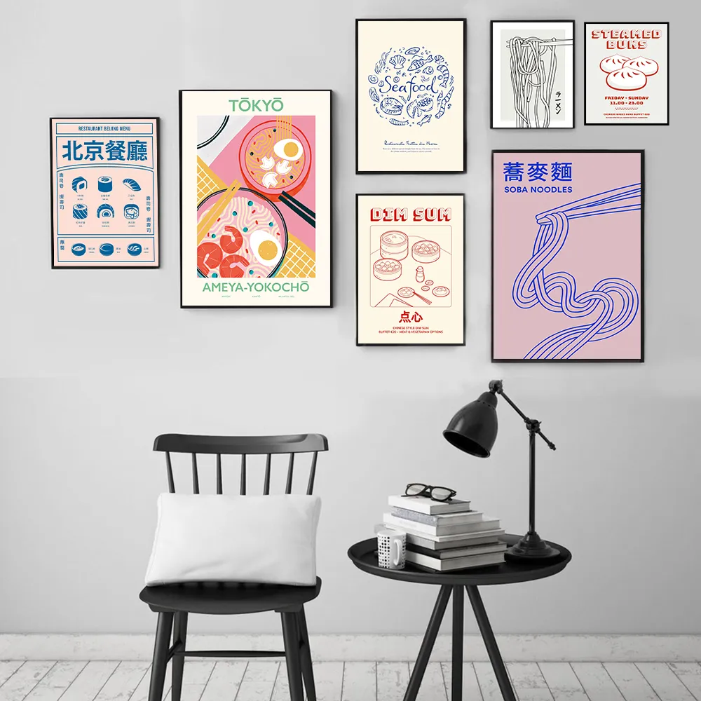 Vintage Kitchen Posters, Modern Asian Wallpaper: Canvas Art Prints Of Asian  Cuisine For Culinary Space Decor From Homepro9, $7.43 | DHgate.Com, image size:1000x1000