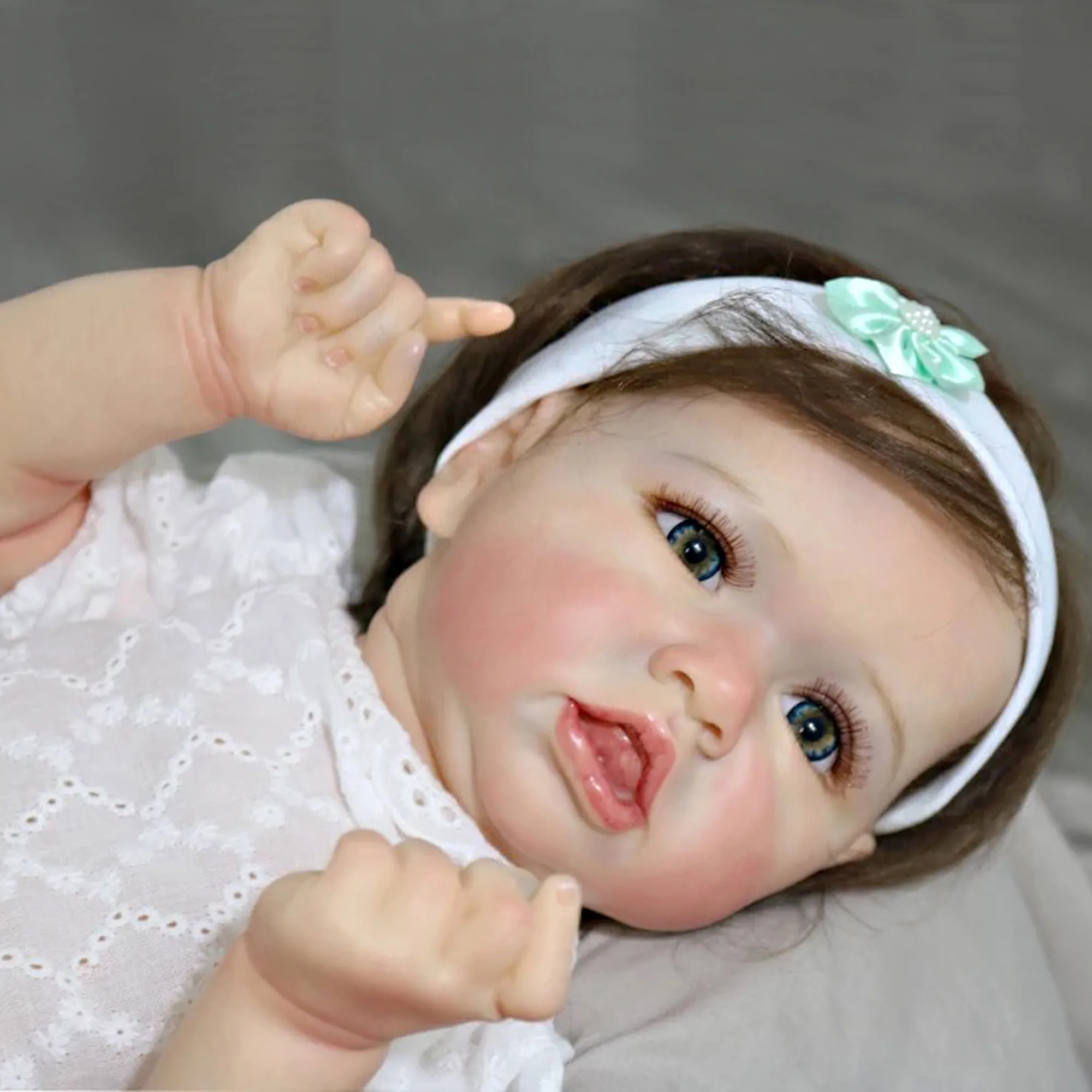 20 Inch Saskia Reborn Doll Handmade Painted Vinyl Baby Doll 50 CM