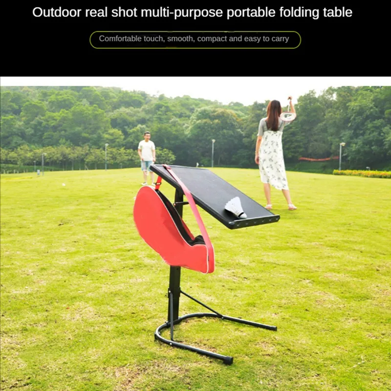 Foldable Dining Table With Chairs: Adjustable Height Folding Table Tray ...