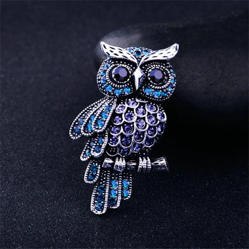Korean Rhinestone Owl Brooch Vintage Crystal Badge For Women And Men Trendy Scarf Pin And Catbird Jewelry Gift Accessory From Ddmylovely 8.05 DHgate.Com