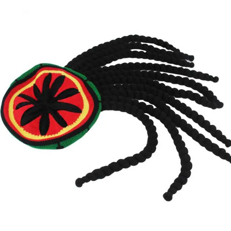 Wig Caps Jamaican Hat Rasta Beanie Cap Knitted Wig... From  display picture 2