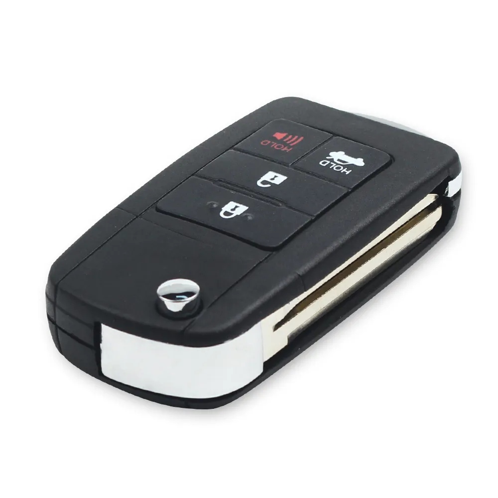 Flip Remote Key Shell Case For Toyota Camry Corolla RAV4 – 4 Button Refit Shell
