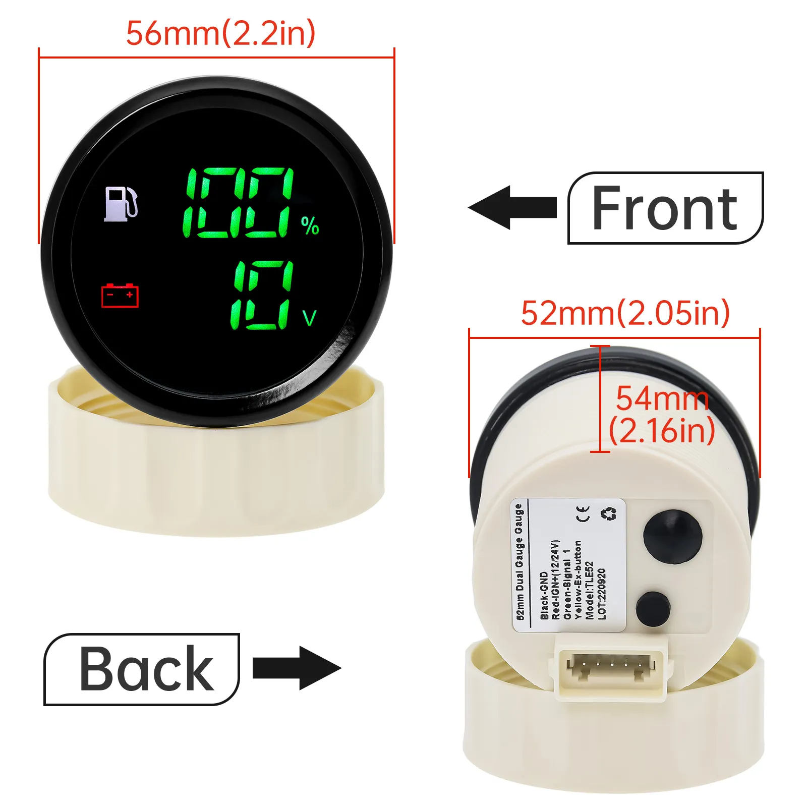2 Inch 52mm Car Blue LED Digital Water Temperature Gauge Kit with Temp Sensor Black Buy cheaply on 2 Inch 52mm Car Blue LED Digital Water Temperature Gauge Kit with Temp Sensor Black Buy cheaply on