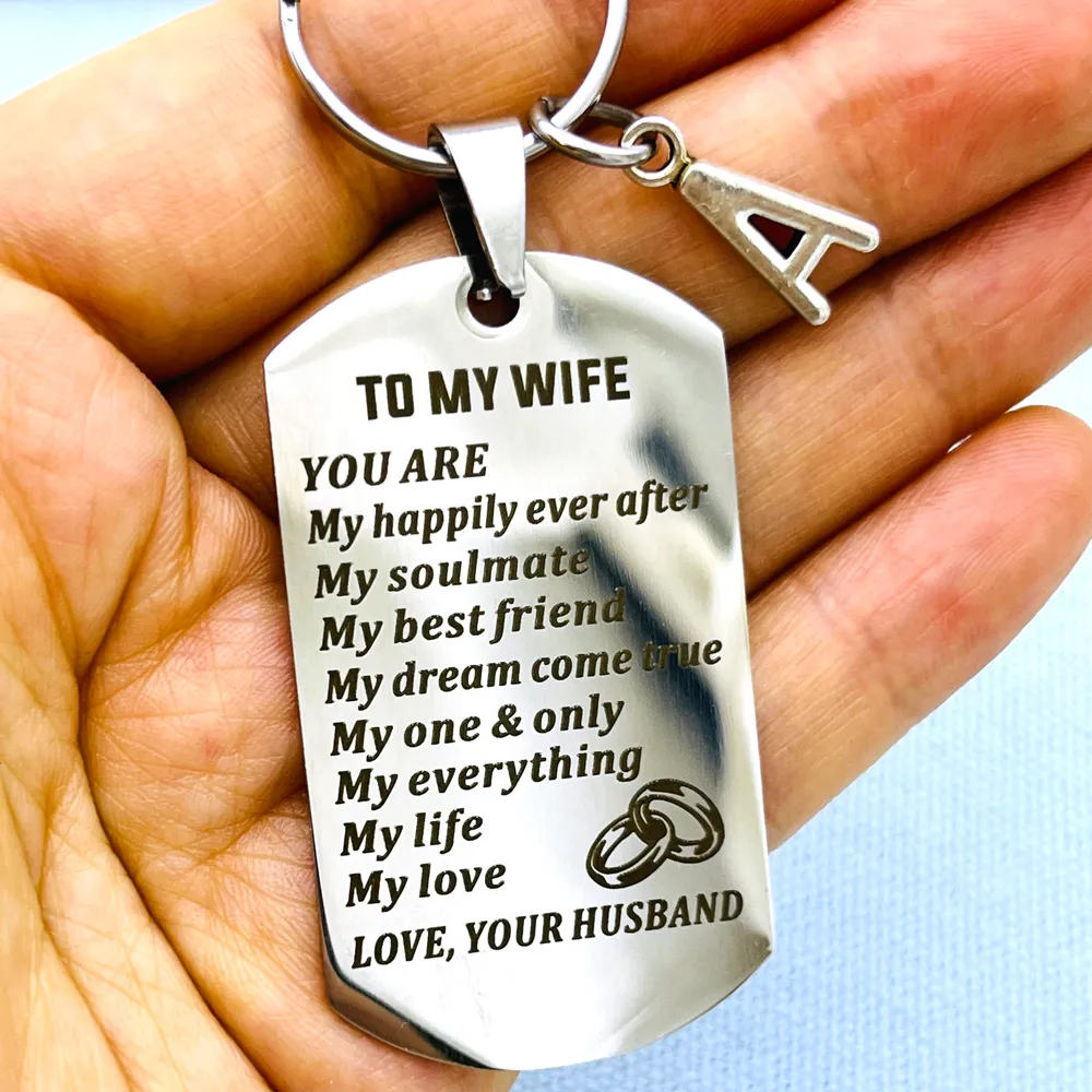 DHgate Soulmate Anniversary Keychain Romantic Gift for Husband Wife Valentine Wedding Birthday Christmas Jewelry