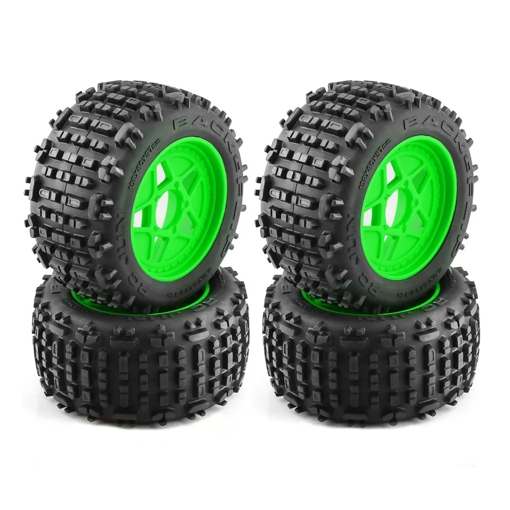 RC Station 17mm Hex RC Wheels And Tires 4PCS RC Truck Buggy Tires