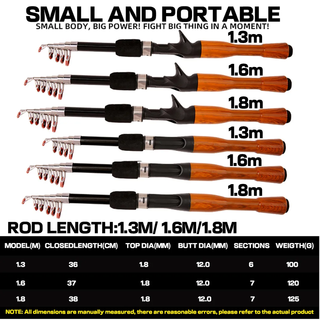 Collapsible Fish Rods Portable Telescopic rod fish Reel with CNC Aluminum Spool and Spinning ...