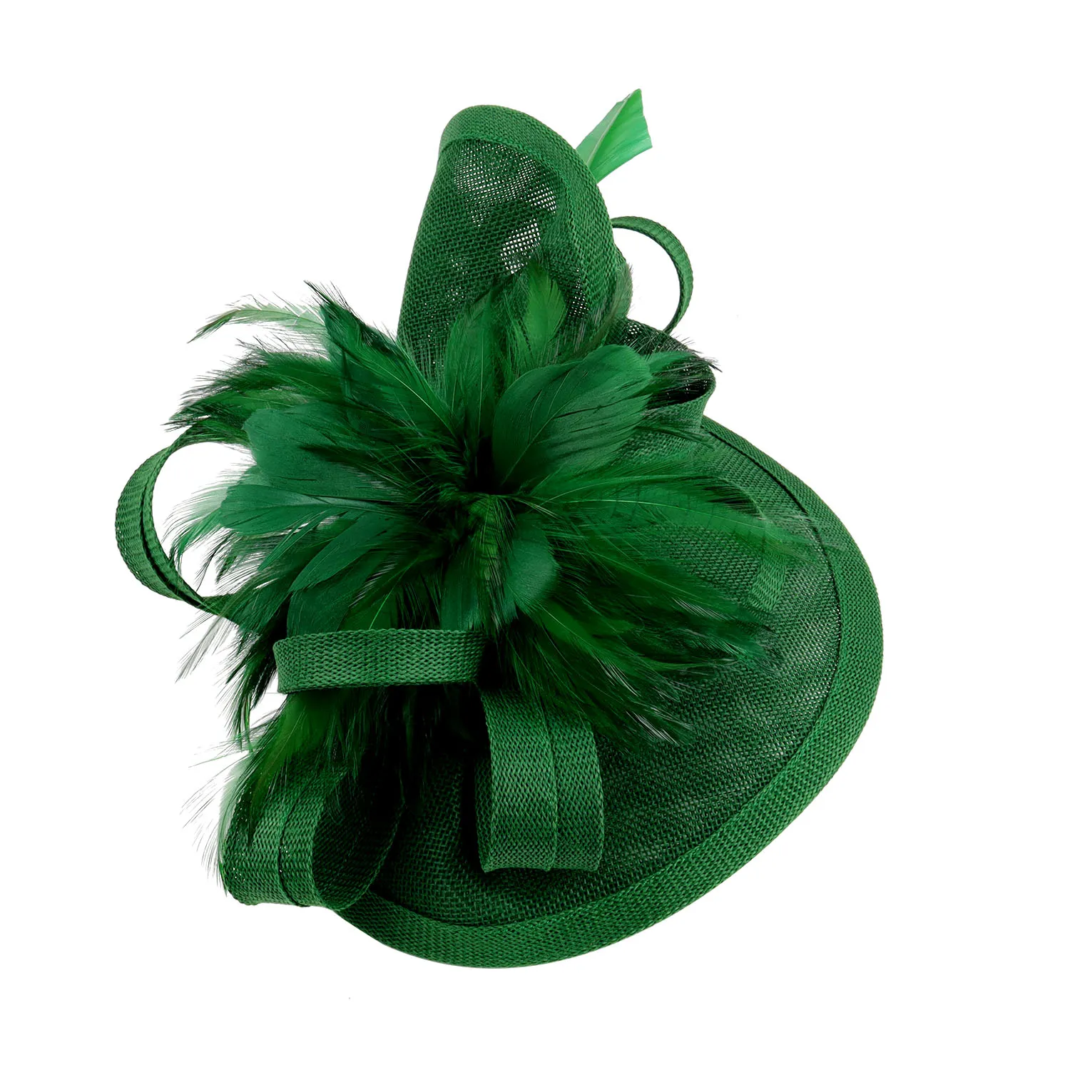 Elegant Tea Party Fascinator Hat Women Derby Pillbox Flower Feathers Wedding craftorahaven | Elegant Women Fascinator Hat – Derby Hat  main image 2