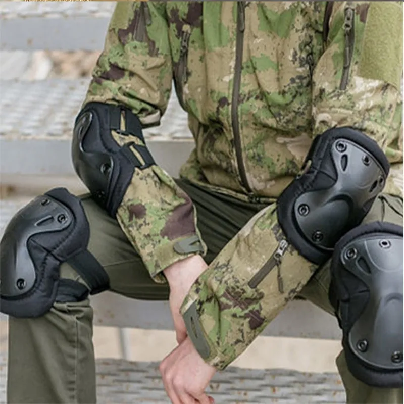 Military Tactical g2 g3 Frog Suit Knee Pads Elbow Support Paintball Airsoft Kneepad Interpolated Knee Protector Set comprar a buen precio - entrega gratuita, reseñas reales con fotos