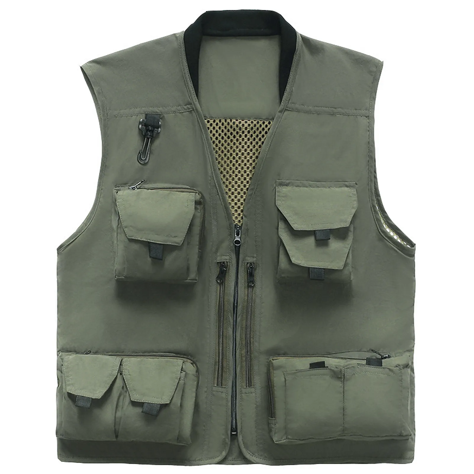 Men Fishing Jackets Quick Dry Multi Pocket Outdoor... From Ddmydec 