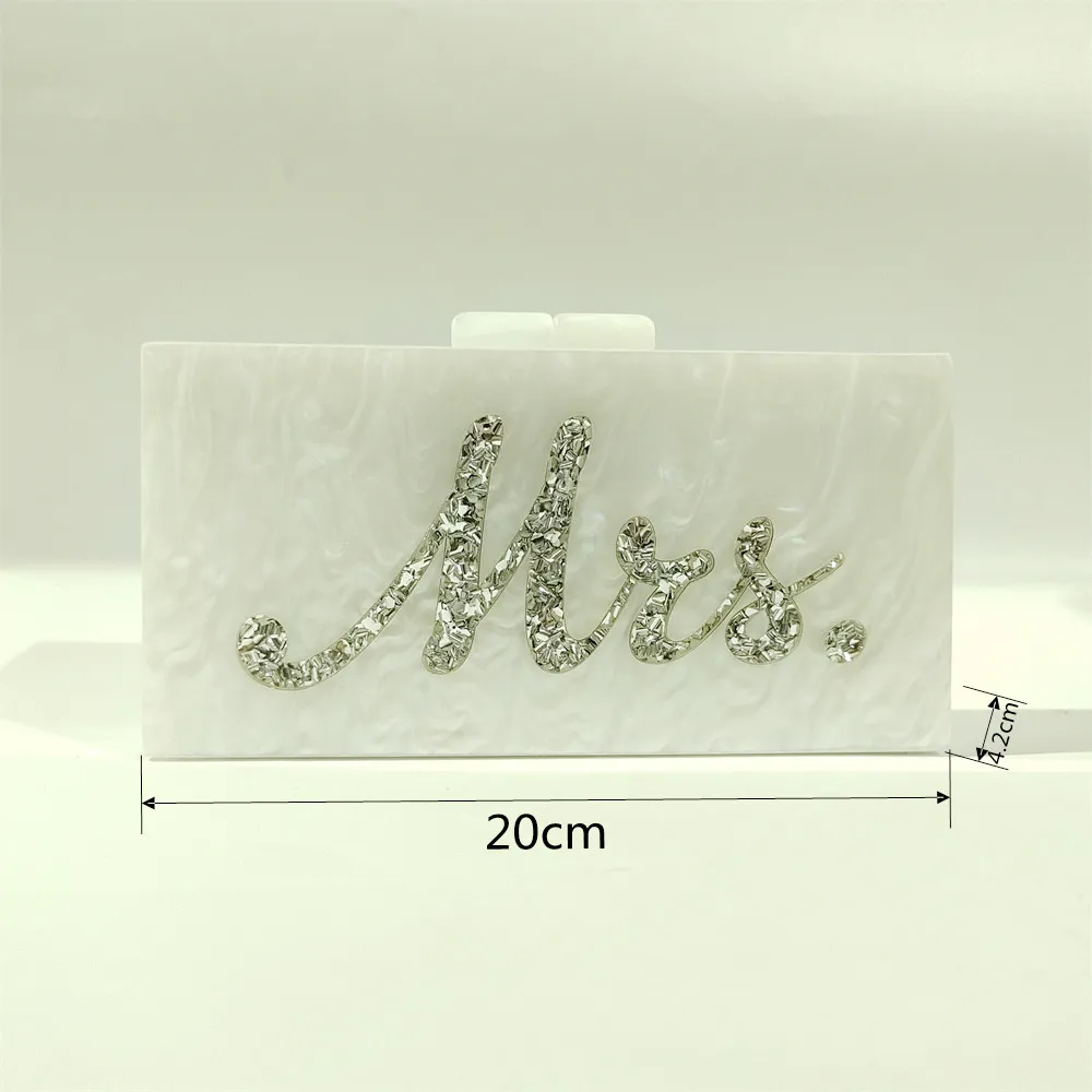 White acrylic clutch bag new arrivals