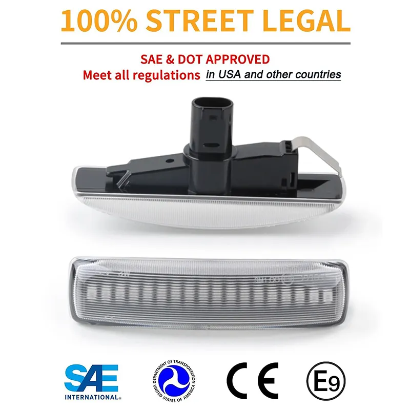 Dynamic LED Side Marker Turn Signal Light Lamp for Land Rover LR2 LR3 ...