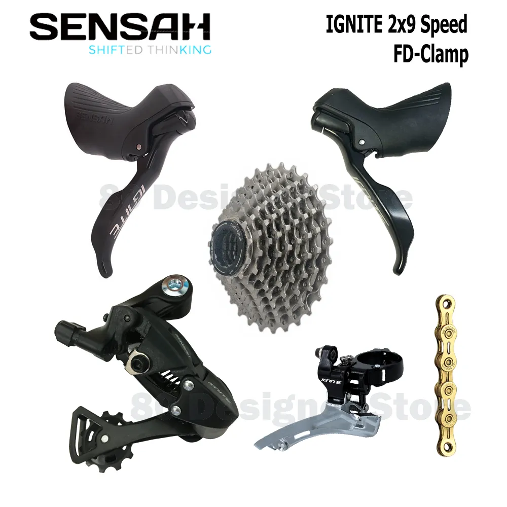 Sensah IGNITE 2x9 Speed Road Bike Shifter Set R7000 Tiagra