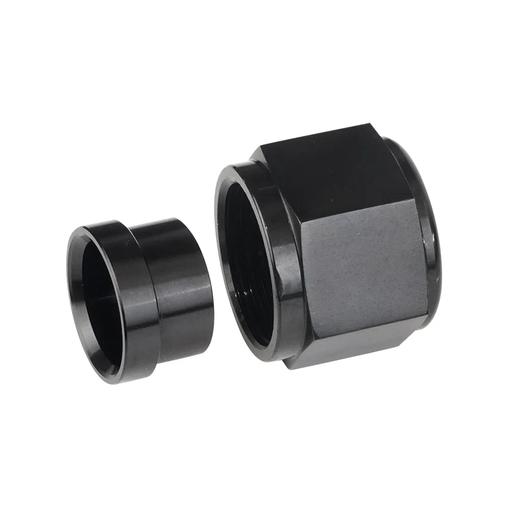 4AN To 6AN Adapter Black Anodized Aluminum AN Fitting Adapter