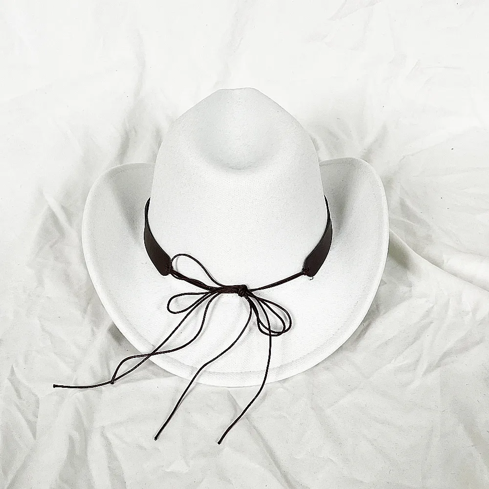 Wide Brim Cowboy Hats, Elegant Metal Buckle Western Hat Unisex Jazz Style  With Faux Leather Band For Dress Up, Costume, And Daily Wear From  Ddmylovely, $157.98 | DHgate.Com