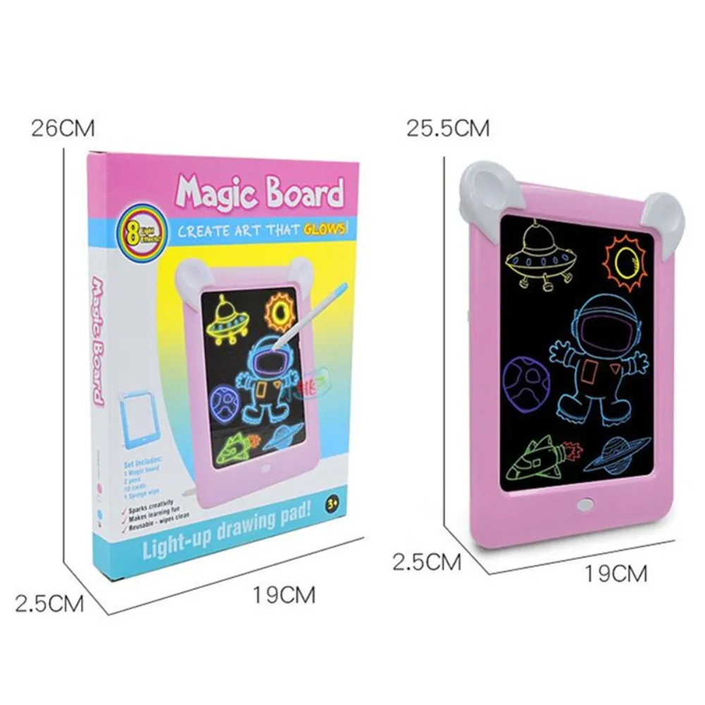 3D LED Light Up doodle board for Kids - Perfect Gift with Magic 