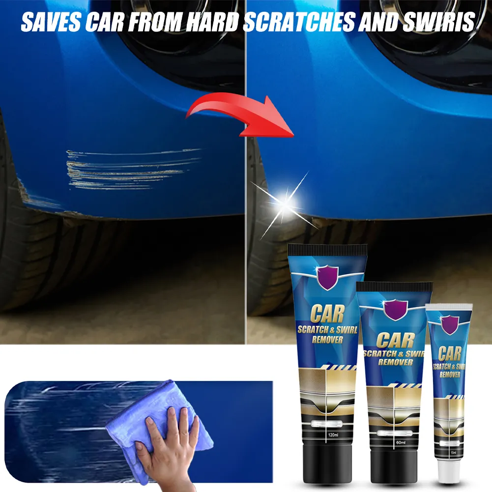 100ml Shiny Car Stuff Car Scratch Remover Car Detailing Automotive Paint Care Agent Scratch Remover Restorer With Sponge Polish - 34