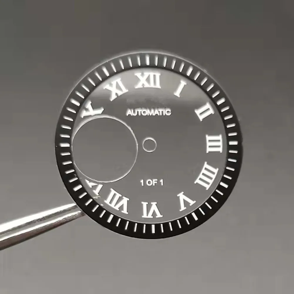 Uhrenzifferblatt 28,5mm Für NH38/NH70 Uhrwerke - Grün Leuchtdruck