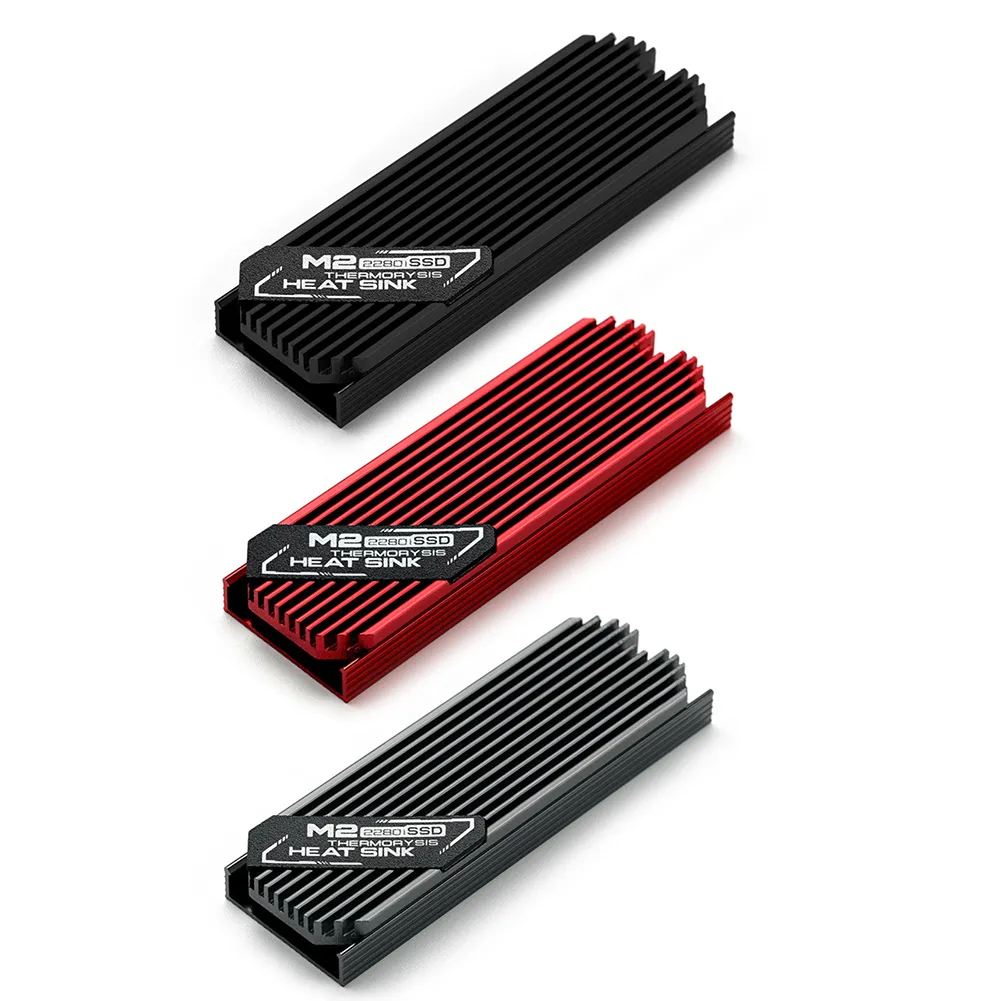 Ultra-thin M.2 SSD Heat Sink M2 2280 Solid State Hard Disk Aluminum Heatsink Cooler Cooling Thermal Pad for PCIE 2280 SSD