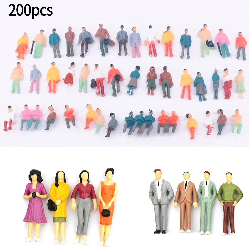 MERIGLARE 50 Pcs Mini Figurines Personnes Échelle 1:36 Cadeaux Diorama Léger MERIGLARE 50 Pcs Mini Figurines Personnes Échelle 1:36 Cadeaux Diorama Léger
