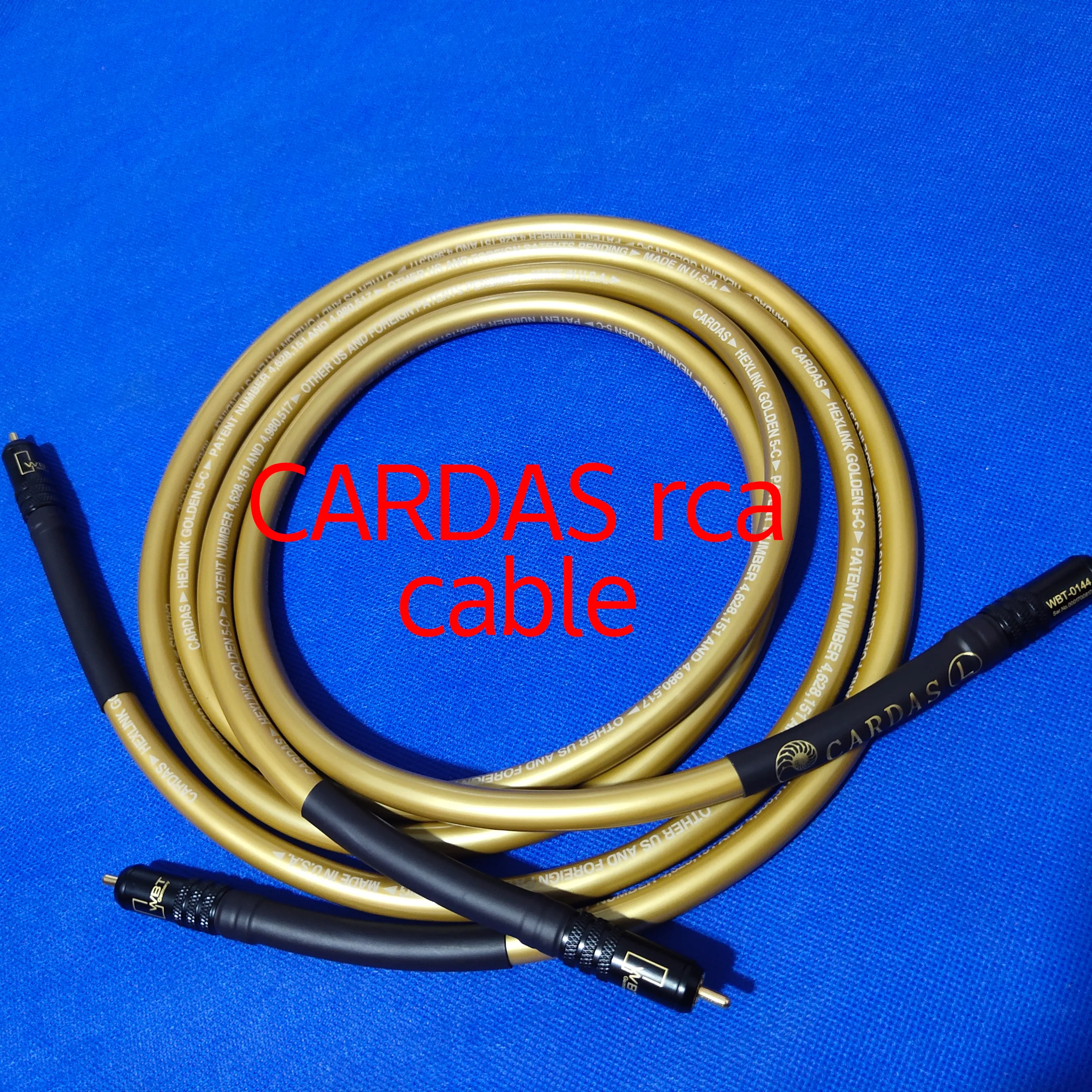 HEXLINK GOLDEN 5C ataudio cable with WBT RCA Plug for CD/DVD HEXLINK GOLDEN 5C ataudio cable with WBT RCA Plug for CD/DVD