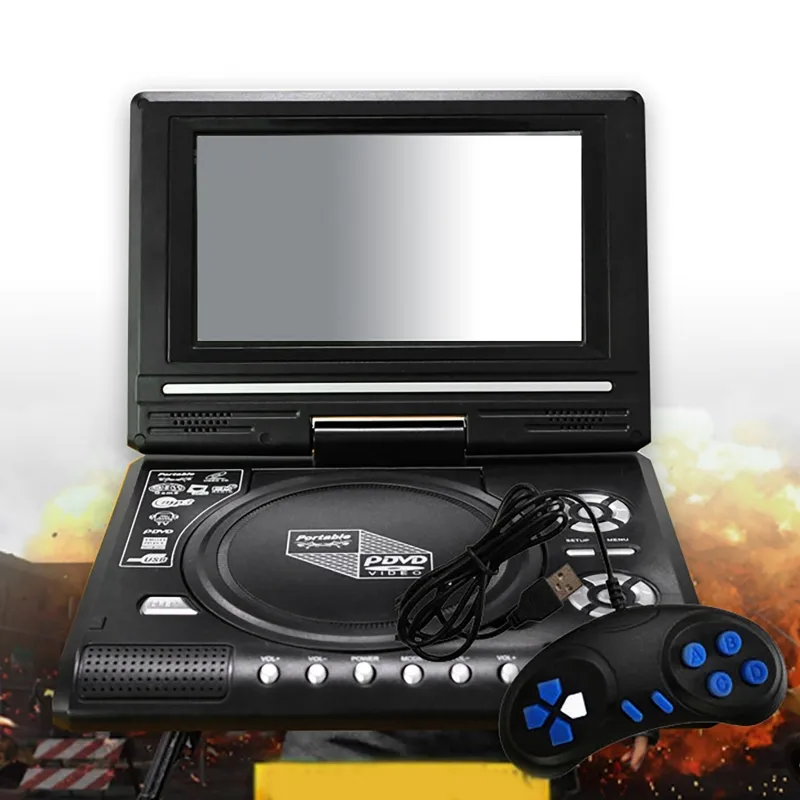 Mini DVD Player 7.8 Inch Desktop Digital Smart TV CD EVD Disc Players ...