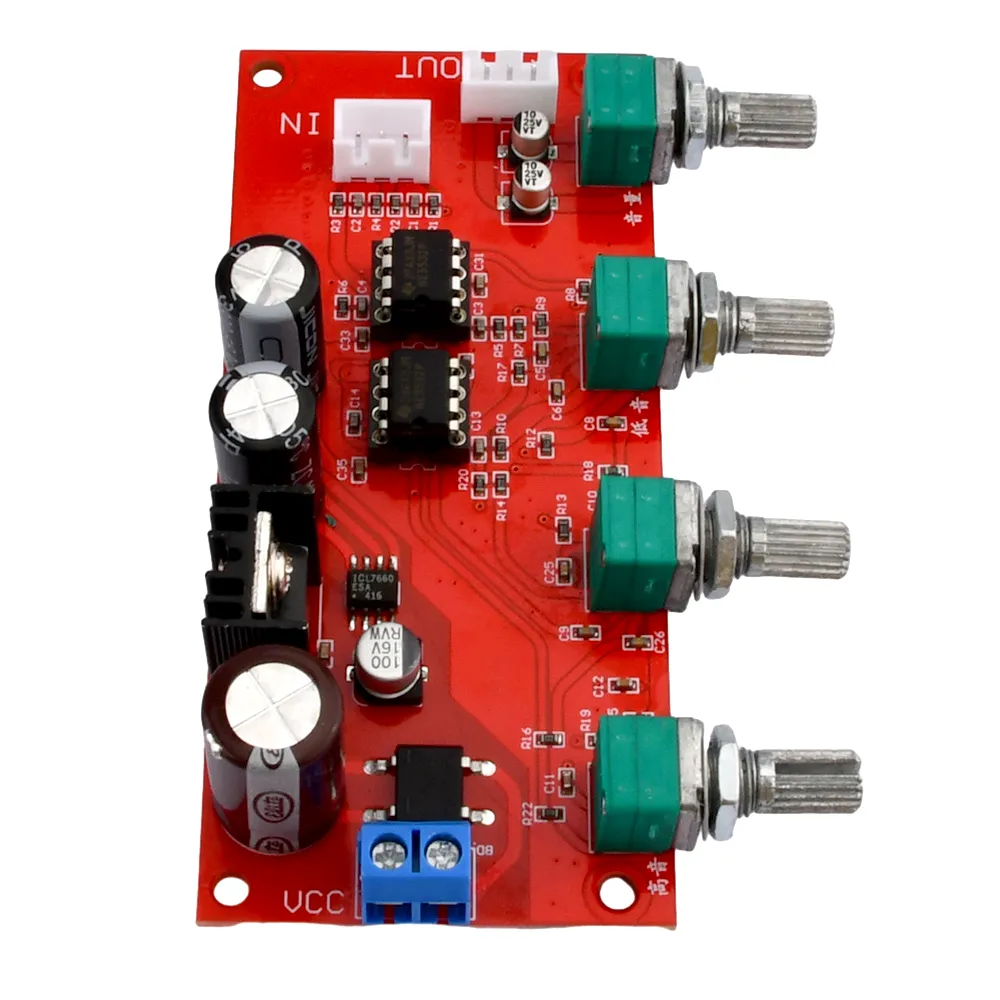 NE5532 Preamp Board – Preamplifier With Volume & Tone Control – DIY Audio Amp For Home Theater, Speakers, Headphones