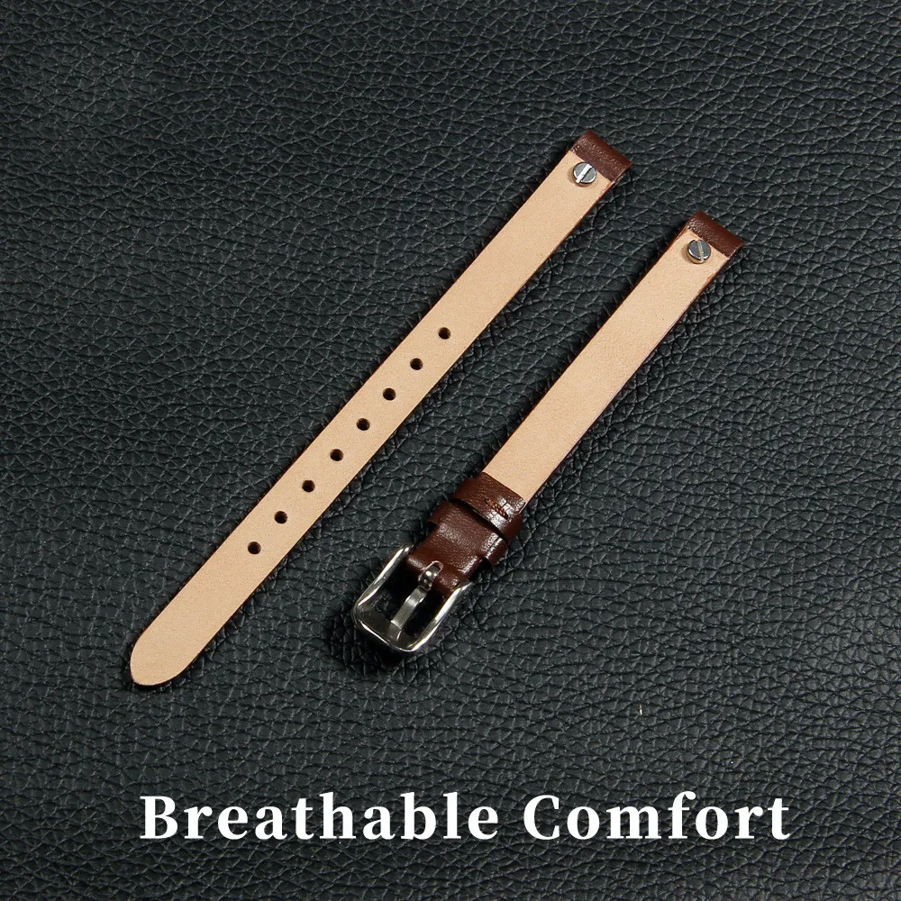 Fossil Watch Wristband Replacement 8mm Genuine Cowhide Leather