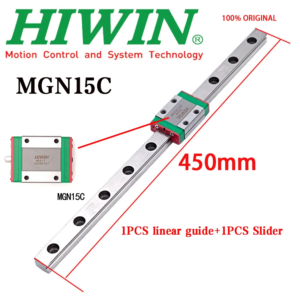 NEW HIWIN Original Genuine MGN15 MGN15C Miniature Linear Guide Rail ...