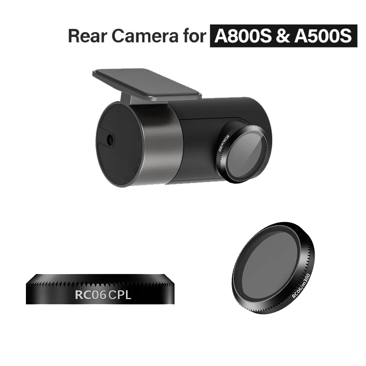70mai 4K Dash Cam Rear Camera for A800s, A800S & Pro Plus+