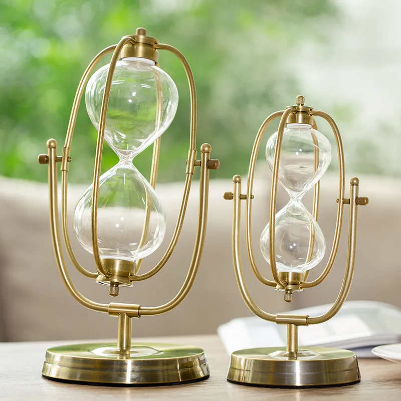 Lexus 砂時計型置時計 ゴールド