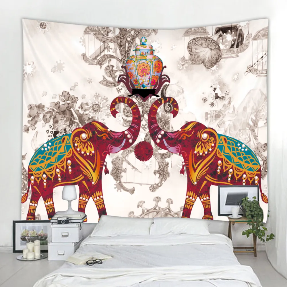 Psychedelic Elephant Tarot Tapestry Hippie Mandala Wall Hanging For Boho Yoga Room Nursery Wall Decor From Homepro4 4.65 DHgate.Com