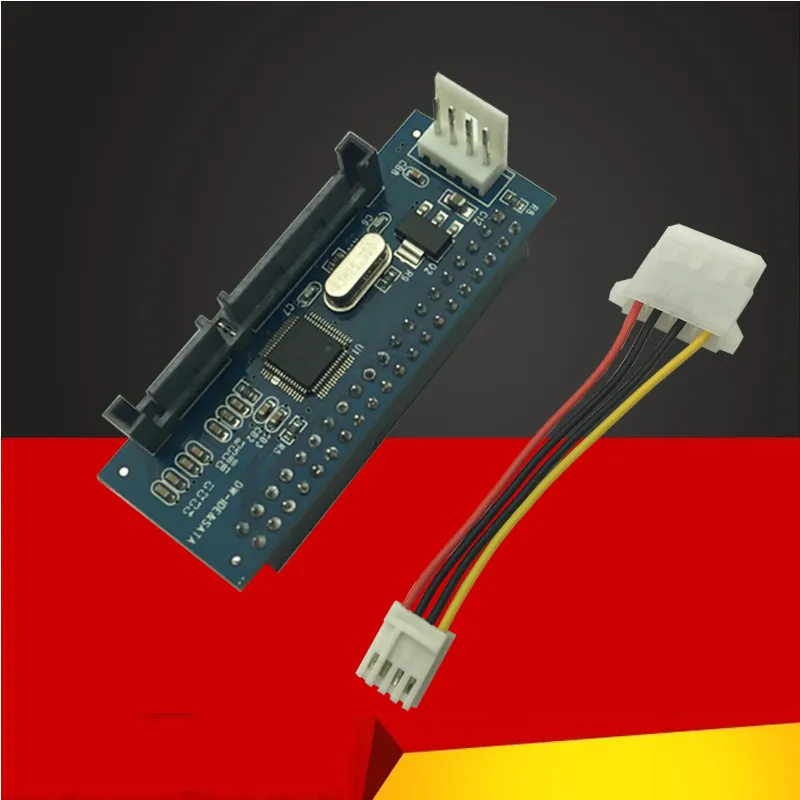 40-Pin 3.5" IDE Female to SATA 7 15Pin 22-Pin Male 20330 Chipset Adapter Converter Hard Disk Drive Connector PATA TO SATA Card