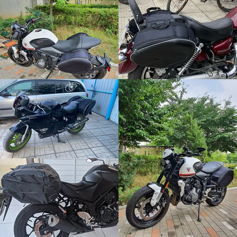 Borse Laterali Moto Universali A Pro – Coppia Da 27 Litri, Con Rinforzi E Cinghie Di Fissaggio - 4
