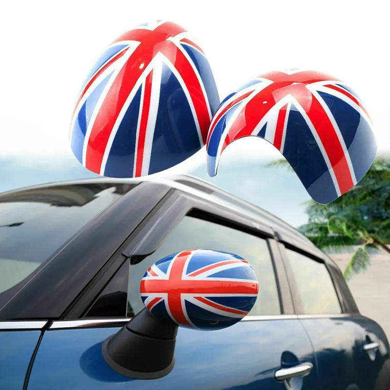 Gloss Black Side Mirror Cover Cap For Mini Cooper R55 R56 R57 R58 (Electric Fold Models)