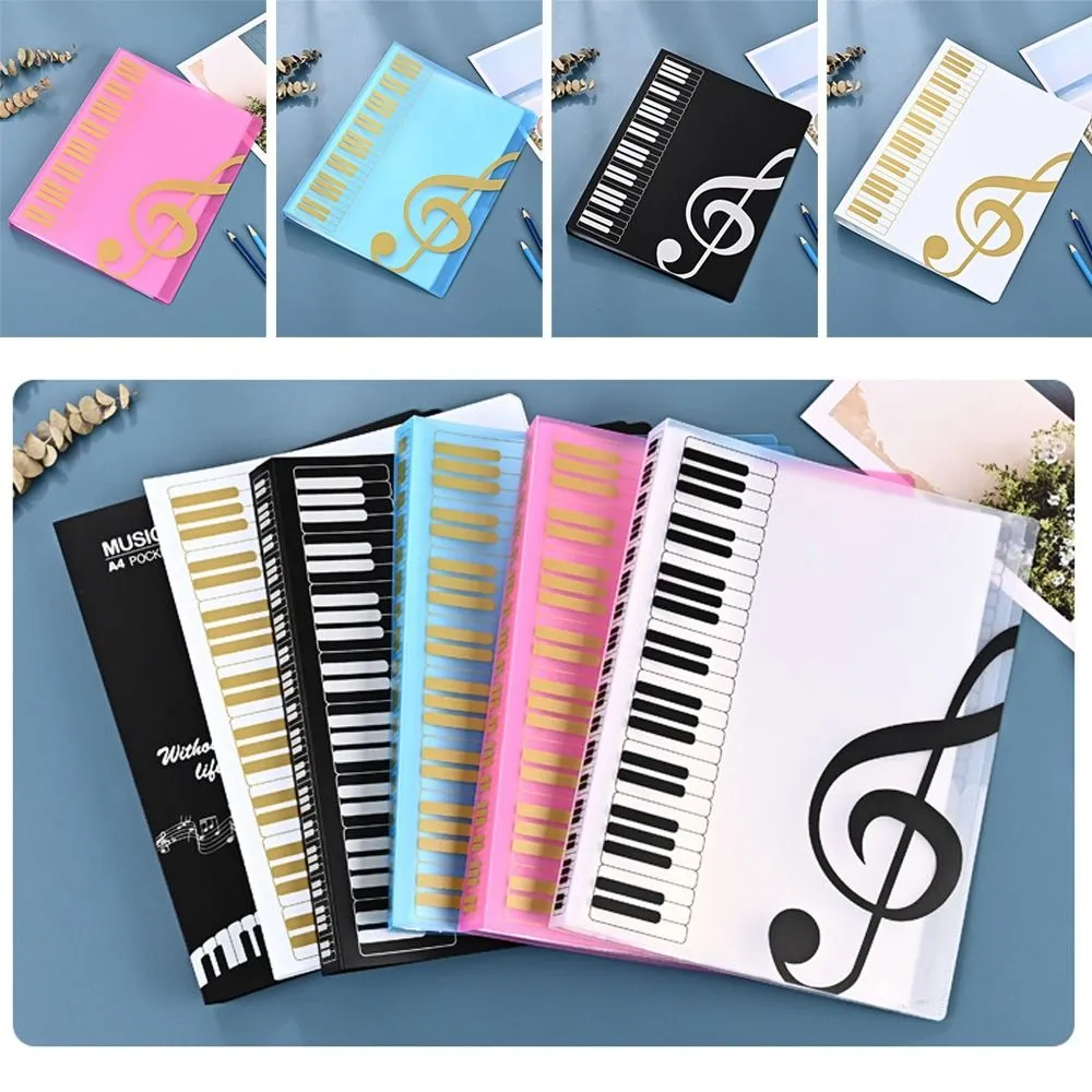 1pc A4 Size Music Score Folder, Sheet Music Collection Folder, Stave