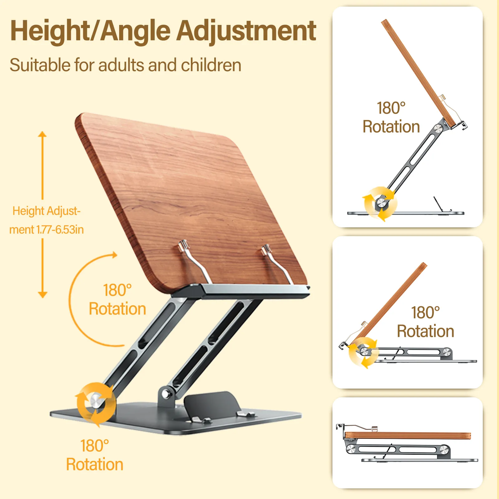 Foldable Adjustable Laptop Stand: Laptop Book Stand... From Ddmyhome ...